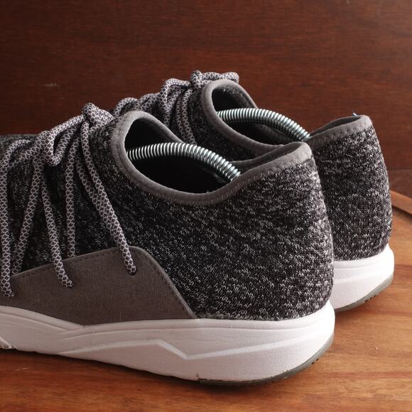 Vessi Sneakers Mens SZ 12 Gray Cityscape Waterproof Knit Athletic Walking Shoes - Picture 7 of 12